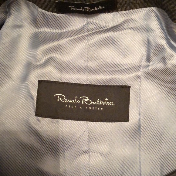 Renato Balestra Real Fur Trimmed Wool Jacket - Picture 3 of 9